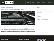 Tablet Screenshot of cdcmastery.com